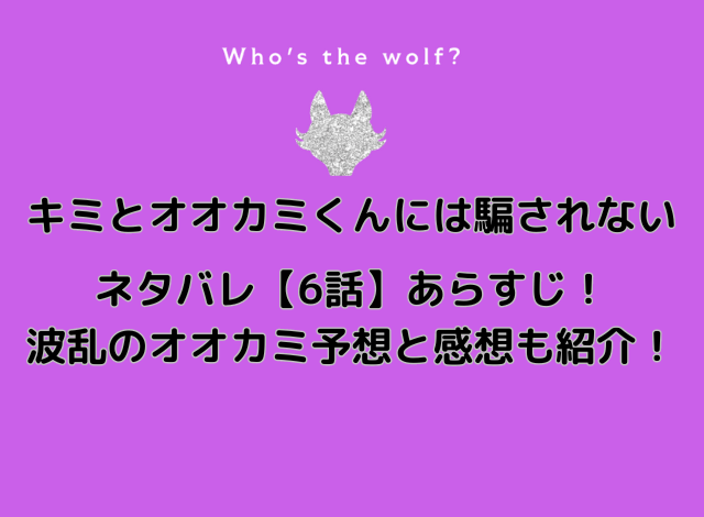 キミとオオカミくんには騙されない【6話】ネタバレあらすじ！波乱のオオカミ予想と感想も紹介！